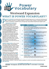 This free Vocabulary Packet for Kids Discover Westward Expansion is a systematic and individualized approach to vocabulary development and enables teachers to assist students in improving their reading comprehension skills.