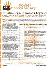 This free Vocabulary Packet for Kids Discover Christianity and the Legacies of Rome is a systematic and individualized approach to vocabulary development and enables teachers to assist students in improving their reading comprehension skills.