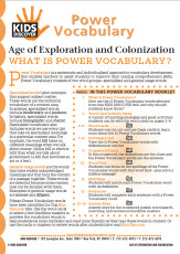 This free Vocabulary Packet for Kids Discover Age of Exploration and Colonization is a systematic and individualized approach to vocabulary development and enables teachers to assist students in improving their reading comprehension skills.
