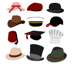 Hats, Caps, Bonnets, and Fedoras