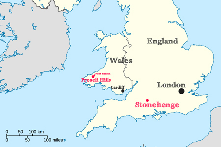 stonehenge map of england