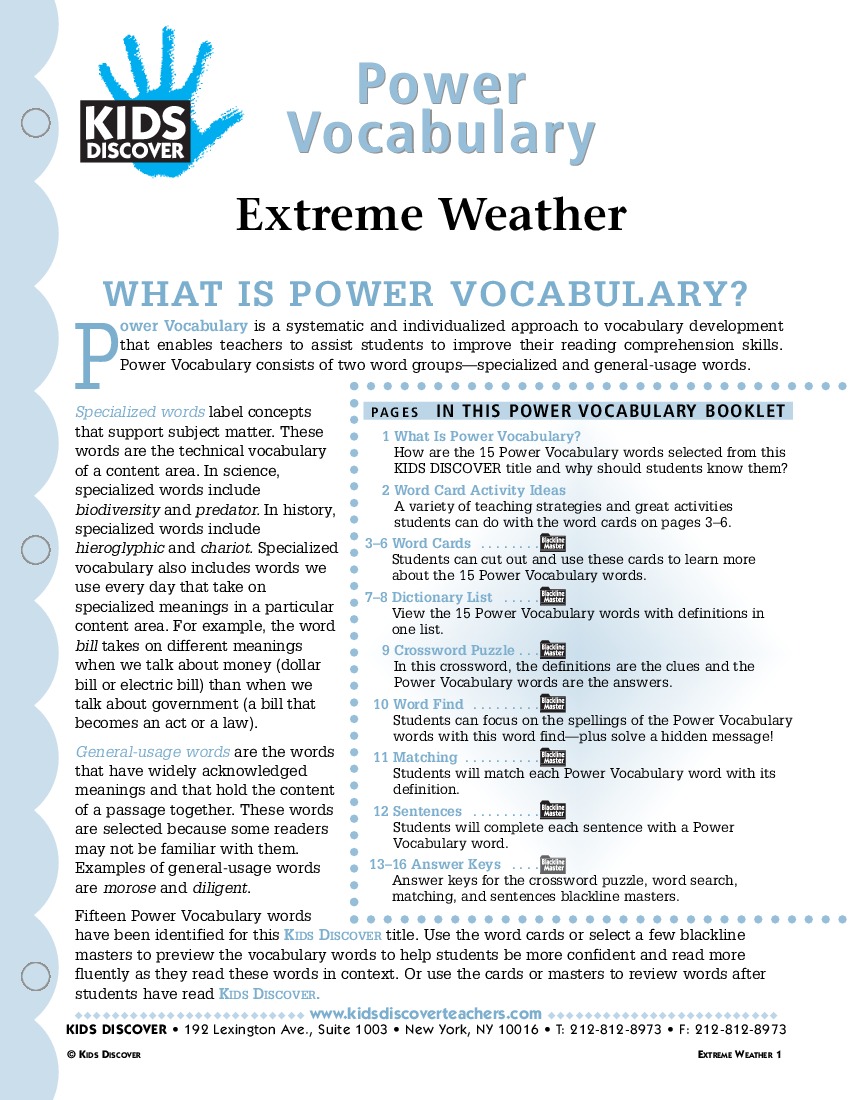 Extreme Weather Kids Discover