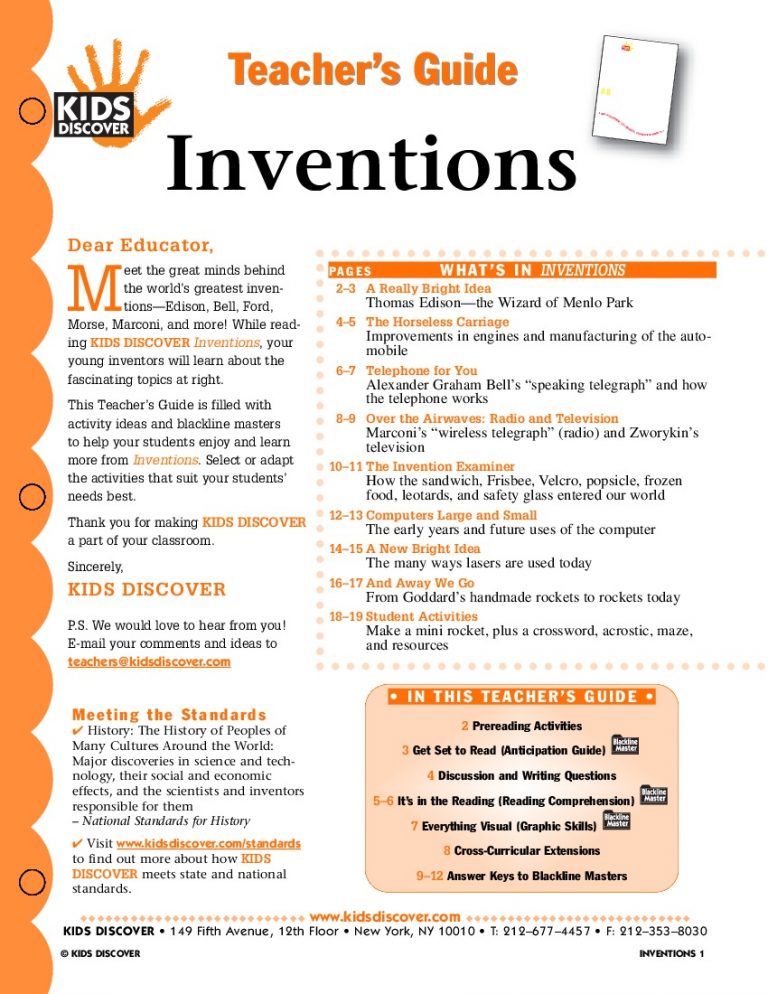 Guide To Inventions Inventions - Kids Discover