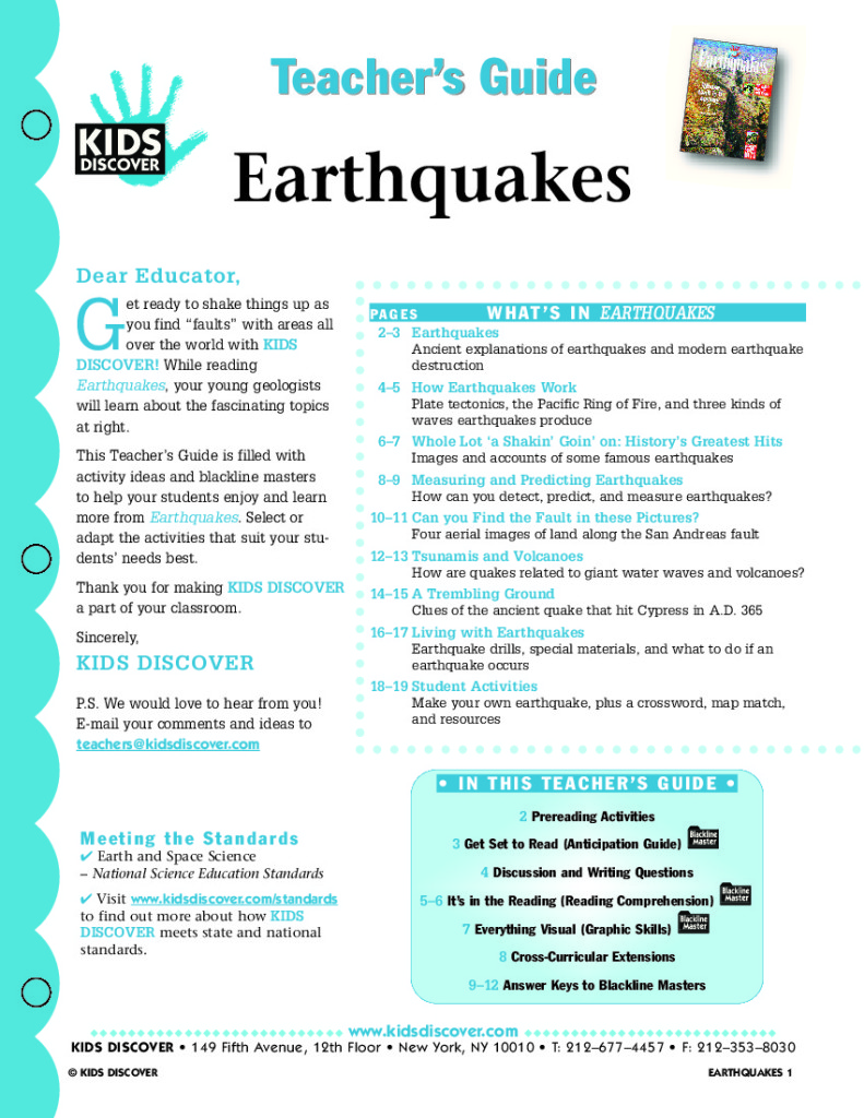 Earthquakes - Kids Discover