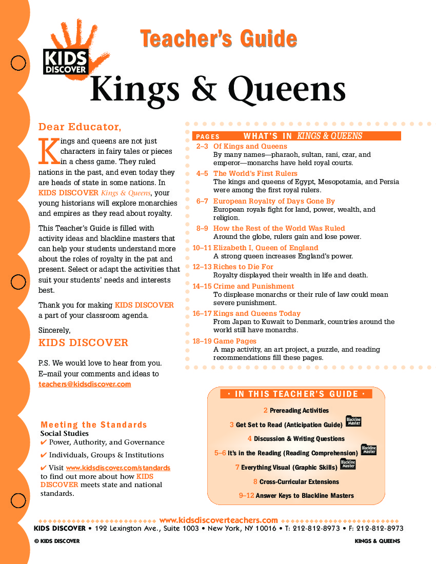 Kings And Queens Of England For Kids