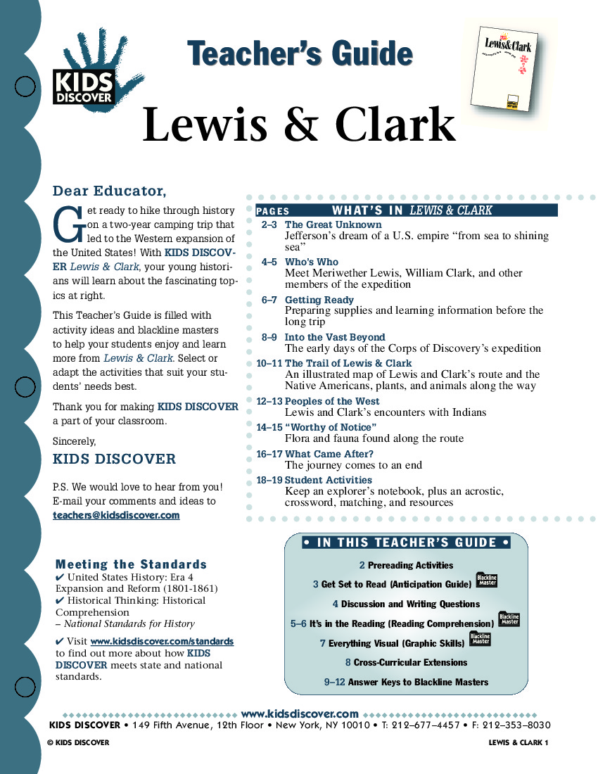Lewis And Clark Kids Discover