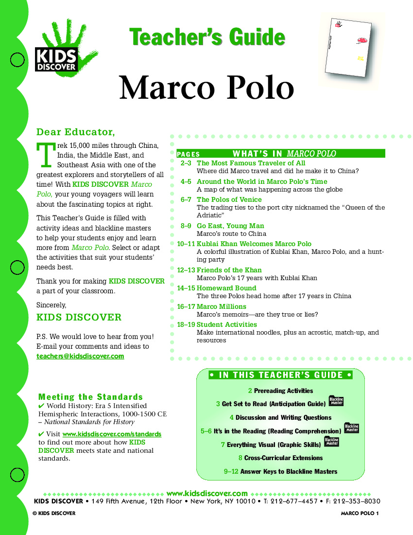 Marco Polo - Kids Discover