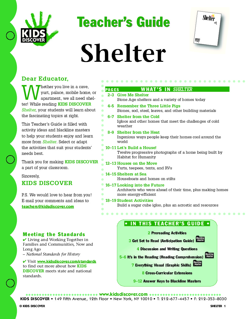 Shelter - Kids Discover - 850 x 1100 jpeg 425kB