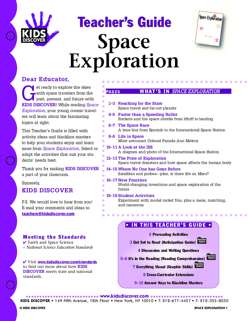 Space Exploration Kids Discover