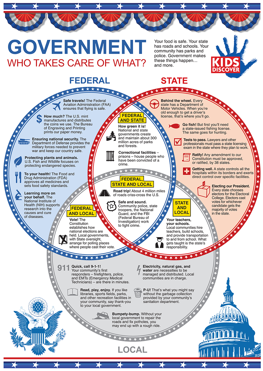 Infographic: 25 Levels of the U.S. Government - KIDS DISCOVER Intended For Branches Of Government Worksheet Pdf