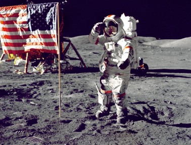 The First Meal on the Moon