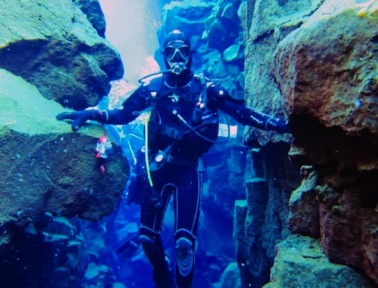 The Silfra Crack, Where Divers Can Touch Two Continents at Once