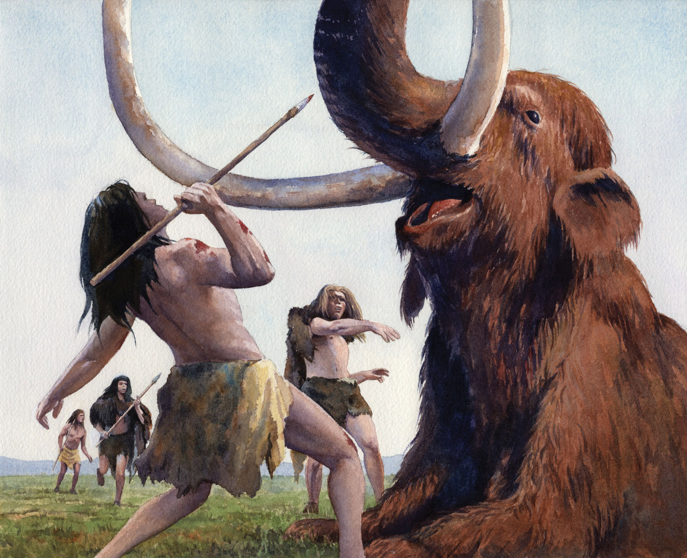 Среди всех которые существовали. Охота на Мамонтов первобытных людей. Древние охотники на Мамонтов. Охота неандертальцев на Мамонтов. Охота на мамонта.