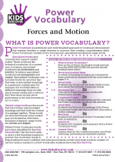 Power Vocabulary for Kids Discover Force and Motion