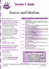 Teacher's Guide for Kids Discover Force and Motion